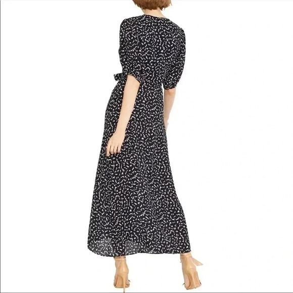 MISA Andrea Puff Sleeve Wrap Dress Size XS - Picture 5 of 10